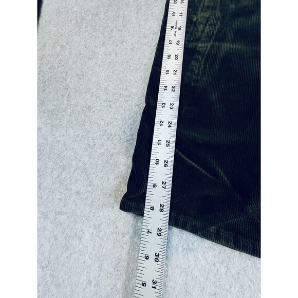 Chaps Women's Corduroy Pants Size 10 Straight Leg 32W x 29L Mid Rise Green - Picture 10 of 11